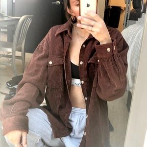 Barn red corduroy jacket